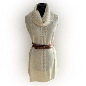 Sharon Young Cream Cowl Neck Sweater